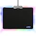 Ajazz LED Hard Gaming Mouse Pad RGB Breath Lighting Big Computer Mice Mat PC Computer Laptop Office Gamer, 13.77 x 9.84 Inch
