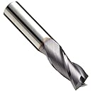 Niagara Cutter N86032 Carbide Square Nose End Mill, Inch, TiAlN Finish, Roughing and Finishing Cut, 30 Degree Helix, 3 Flutes, 4" Overall Length, 1.000" Cutting Diameter, 1.000" Shank Diameter