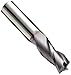 Niagara Cutter N86002 Carbide Square Nose End Mill, Inch, TiAlN Finish, Roughing and Finishing Cut, 30 Degree Helix, 3 Flutes, 1.5
