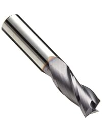 Broca de carburo con corte cuadrado Niagara Cutter C330, pulgada, acabado de nitruro de aluminio y titanio, corte de acabado áspero, hélice de 30 grados, para utilizar con todos los materiales, 1