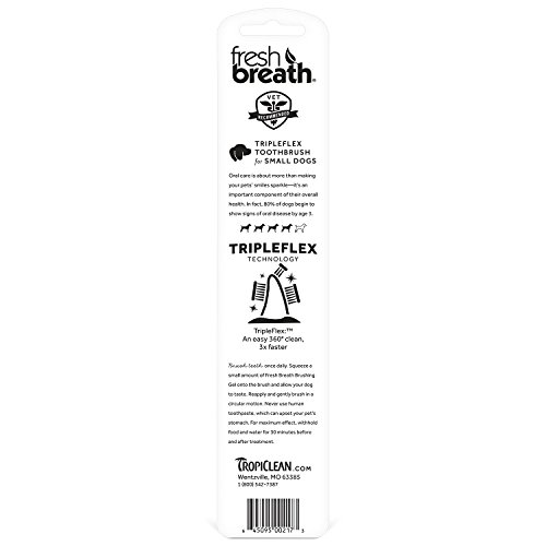 Fresh Breath Triple Flex Toothbrush for Small Dogs