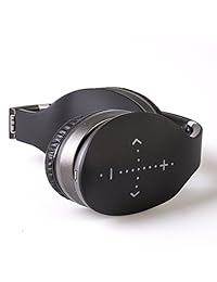 iHip   Auriculares inalámbricos Bluetooth con control táctil de deslizamiento, plegables, suaves proteínas de memoria, con micrófono integrado y modo de cable para PC, teléfonos celulares y TV