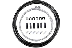 WIROJ BlueSunshine Bike Bicycle Brake Cable and Housing Set - Basic Brake Cable Replacement Kit for Your Bike (Black), Cable housing 5mm
