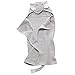 Elegant Baby Top Selling  Bath Gift - Cotton Hooded Towel Wrap, Soft Grey Elephant