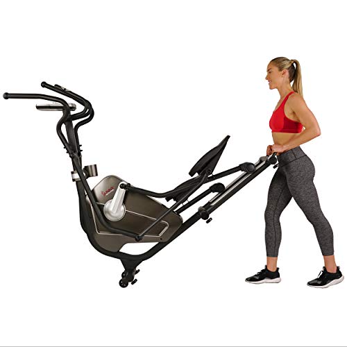 Sunny Health & Fitness Magnetic Elliptical Trainer Machine w/Tablet Holder, LCD Monitor, 265 LB Max Weight and Pulse Monitoring - Circuit Zone Sunny Health & Fitness Magnetic Elliptical Trainer Machine w/Tablet Holder, LCD Monitor, 265 LB Max Weight and Pulse Monitoring - Circuit Zone
