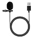 Movo M1 USB Lavalier Lapel Clip-on Omnidirectional Microphone for Laptop, PC and Mac, Perfect Podcasting, Gaming, Streaming and Desktop Mic (20-Foot Cord)