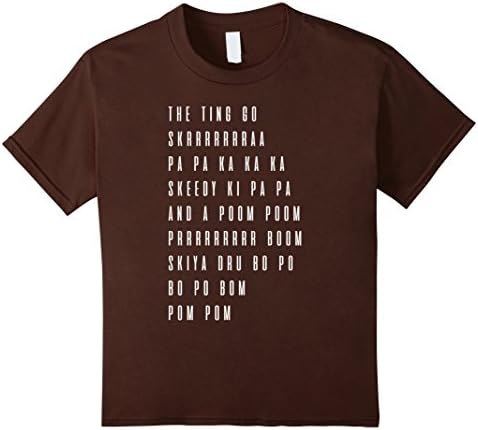 Kids The Ting Go Skrrrra - Meme T-Shirt 10 Brown