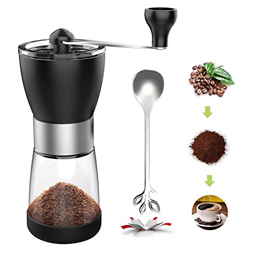 Manual Coffee Grinder,Hand Coffee Grinder with Ceramic Burr, Coffee Bean Grinder Spice Grinder,with