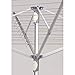 Household Essentials 1710 Height Adjustable Outdoor Umbrella Drying Rack | Aluminum | 12-Lines with 165 ft. Clothesline , Gray