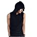 Mens Sleeveless Pure color Hoodie T-Shirt Hooded Tank Top Cotton Hoodies