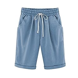 Bermuda Shorts for Women Casual Summer Elastic