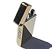 4BOSS GOLD PREMIUM USB Rechargeable Side Electronic lighter Windproof, flameless, no gas and fluid required, energy-saving side button double arc lighter. (Gold)