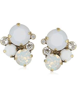 Crystal Assorted Rounds Post Earrings