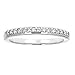 Vir Jewels 1/8 carat (ctw) Diamond Wedding Anniversary Band for Women, Round Diamond Engagement Ring 10K White Gold Prong Set 0.125 cttw, Size 3.5-10