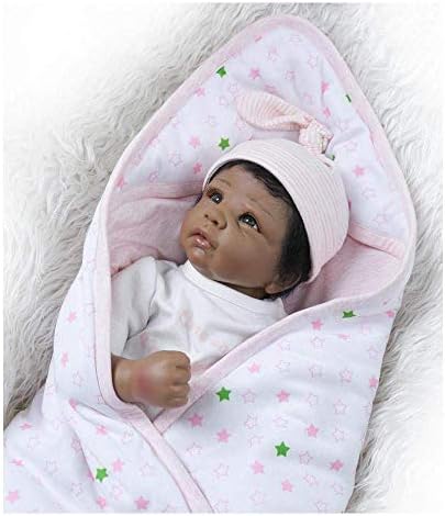 生まれ変わった赤ちゃん人形生まれ変わった人形黒い肌ソフトテープボディシミュレーション赤ちゃん人形22 子供のための手作り3歳以上のおもちゃ