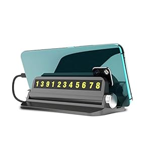 BANGNA Multifunctionele Hideable Night Lichtgevende Auto Tijdelijke Parking Card Auto Telefoon Nummer Kaartplaat Auto…