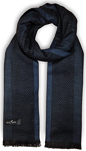 image for Livativ Bleu Nero Luxurious Winter Scarf for Men and Women - Large Sel