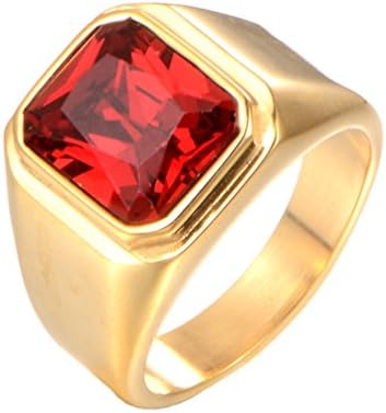 red stone ring