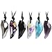 Thyway 6 Pcs Western Style Unisex Crystal Rhinestone Simulated Wolf Tooth Necklace Chain for Men Women Girls Boys Lovers