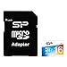 SP Silicon Power 16GB MicroSDHC UHS-1 Class10, Elite Flash Memory Card with Adapter (SP016GBSTHBU1V20SP)
