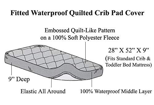 american baby company waterproof fitted crib