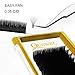 QUEWEL Volume Eyelash Extensions | 0.03-0.12mm | C/CC/D/DD Curl | 8-25mm Length | Easy Fan Volume Lashes 2D-20D Self Fanning Volume Lashes 0.05D 14mm Long Lasting Blooming Lashes(0.05D 14)
