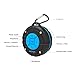ASIYUN Portable Waterproof Wireless Shower Speakers with IPX7 HD Sound, Suction Cup, Speakers Built-in Mic, Hands-Free Speakerphone for iPhone 7/7Plus, iPad iPod and Android Phones(Blue)