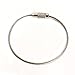 SySrion 20pcs Stainless Steel Wire Keychain Cable Key Ring for Outdoor Hiking