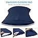 Adoric Pillow Cases Queen Size, 100% Brushed Microfiber Standard Pillowcases, Ultra Soft, Envelope Closure End, Wrinkle, Stain, Allergy Resistant (Set of 2, Blue)