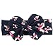 CÉLLOT 6 Pack Baby Girls Big Hair Bows Flower Pattern Boho Headbands Mix color Hair Wrapped Headbands Turban Knotted Headbands for Baby Girls and Infants