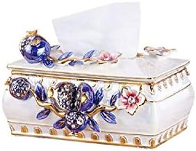 HURONG168 Tissue box living room home decoration ornaments creative ceramic tissue box tray storage box Tissue Holder