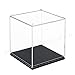 Odoria Clear Display Box for Golf Ball Small Figure Dustproof Acrylic Case (2.6