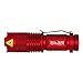 NIANPU 5 Pack Mini Zoomable Cree 7W 350LM Q5 Tactical Flashlight Torch Lamp Light with 3 Mode Adjustable Brightness Power by AA/14500 (RED)