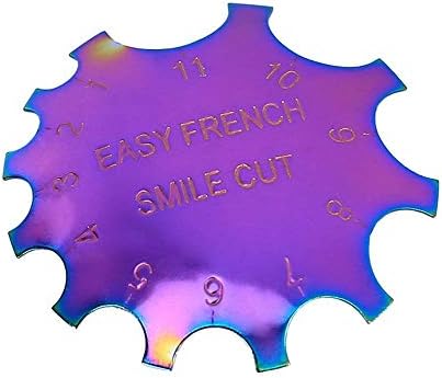 Fashion Metal Tool Manicure Line Edge Trimmer Nail Smile Cutter Template False Nails Form