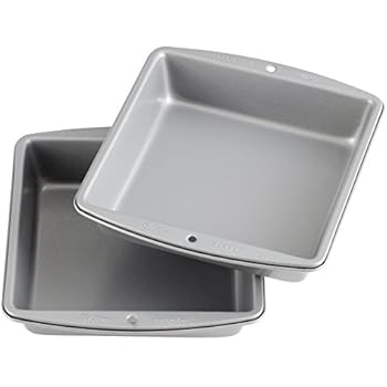 Wilton Recipe Right - 8-Inch Non-Stick Square Cake Pans, Multipack of 2