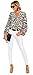 Angerella Womens Cute Tops Long Sleeve Loose Casual Shirt Workout V Neck Blouses Leopard,S