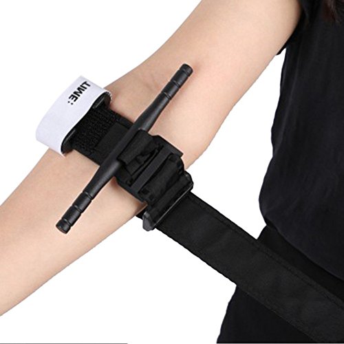 Emergency Tourniquet with Velcro, Outdoor Black Combat Military