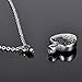HooAMI with Me Always Cremation Jewelry Heart Urn Pendant Necklace