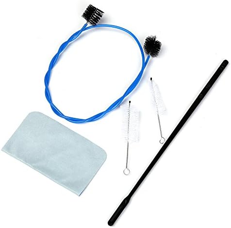 Trumpet Cleaning Care Kit,Wind Instrument Mouthpiece Cleaner Maintenance Brushes and Rod Set For Horn Flute Trombone Piccolo etc Brass Instrument.