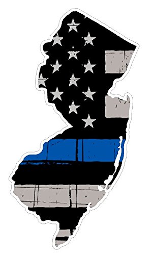 New Jersey State (U31) Thin Blue Line Vinyl Yeti Tumbler Decal Sticker Laptop/Netbook