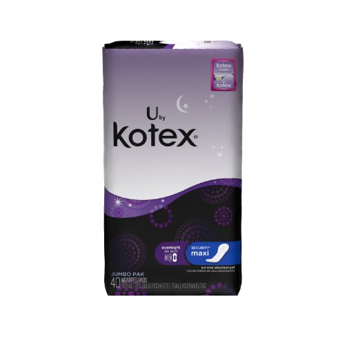 Kotex Natural Balance Overnight Jumbo Maxi Pads 40 Count Import It All