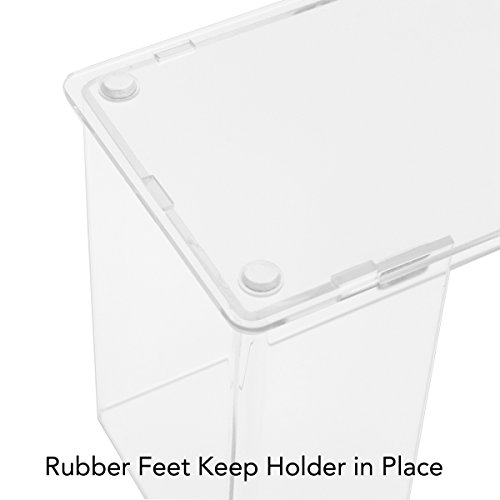 TrippNT 52916 Counter Top Clear Acrylic Fold/Multifold Paper Towel Dispenser, 11 1/4 x 6 5/8 x 4 5/8 inches WHD