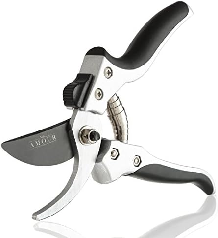 Sharp Bypass Pruning Shears, Tree Trimmers Secateurs, Hand Pruner, Garden Shears, Clippers for the Garden with Safety Lock
