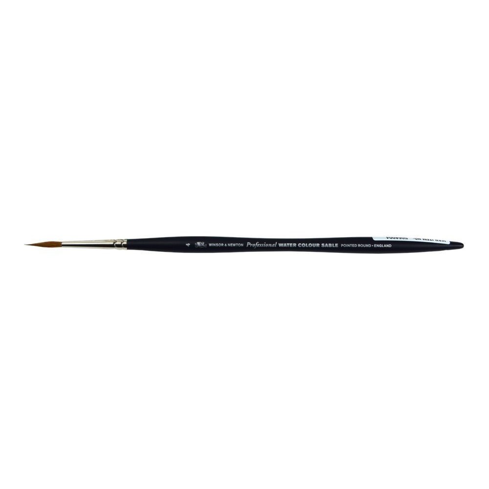 Winsor and Newton Artists Watercolour Sable Brush Pointed Round Size 4