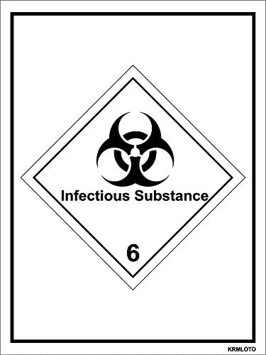Self Adhesive Labels - Infectious Substance (Set of 50 pcs)