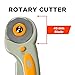 Rotary Cutter & Self Healing Mat Set – Professional Double Sided Cutting Mat with Rotary Plus 5 Replacement Blades Making The Ultimate Arts & Crafts Kit for Sewing Quilting & Much More (12x18)