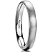 King Will Basic 3MM Titanium Ring Brushed/Matte Comfort Fit Wedding Band for Men Women