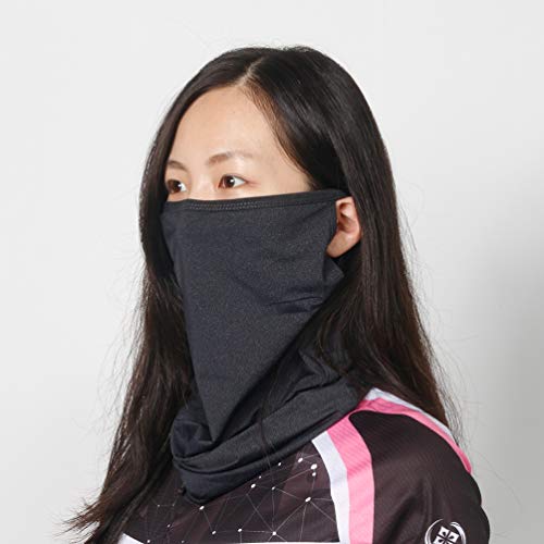 Neck Gaiter Tube Scarf Mask with Safety Carbon Filter, Multifunctional Headwear Face Mask for Women Men