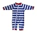 SwimZip Little Boy Long Sleeve Sunsuit with UPF 50 Sun Protection, Blue Crab, 12-18 Month primary