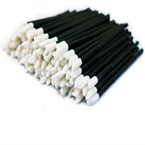 Family Disposable Lip Brushes Eyeliner Brushes Eyelash Mascara Brushes Makeup Tool Kits 150pcs Christmas Gift (Black)